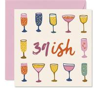 40th Birthday Cards for Women Men - Same Age Again - Happy Birthday Card for 40 Year Old Woman Man Husband Son Cousin Brother, 145mm Bday Greeting Cards