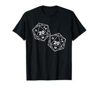 40th Birthday D20 Dice RPG Gamer Board Game, Rolled Forty T-Shirt