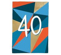 40th Birthday for Him Hip Hop Hooray! Contemporary Birthday Card ELML041
