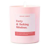 40th Birthday Gift Funny Birthday Candle Forty Fabulous - Scent: Chilled Vibes