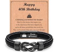 40th Birthday Gifts for Men, 40th Birthday Bracelet for Son Dad Husband