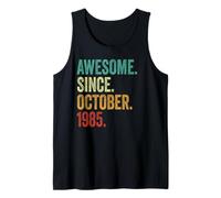 40th Birthday Gifts for Men Women Awesome Since October 1985 Tank Top