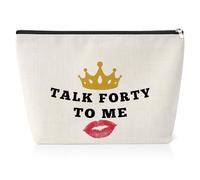 40th Birthday Gifts for Women 25x17CM Makeup Bag 40 Year Old Birthday Gifts for Women Friends Turning 40 Gifts for Aunt Wife 1984 Birthday Gifts for Sister Travel Pouch Gifts for 40 Year Old Woman