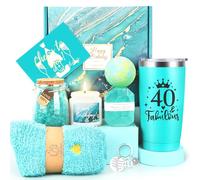 40th Birthday Gifts for Women, 40th and Fabulous Gifts, 40 Yrs Old Birthday Gift Ideas for Her, Unique 40 Years Old Gift Baskets Present for Mom Sister Friend Wife Coworker