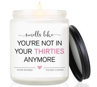 40th Birthday Gifts for Women, 40th Birthday Candle for Friends Daughter Mummy Auntie Sister, 1985 Birthday Gifts for Women, Hand-Poured Soy Candle Lavender