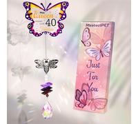 40th Birthday Gifts for Women, 40th birthday decorations, Crystal Suncatcher Gifts for Mum, Sister, Auntie, Wife, Friends, Her, Coworker, Party Decoration 1985 40th Gift idea for Women