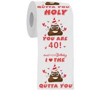 40th Birthday Gifts for Women, 40th Birthday, Happy Prank Toilet Paper, 40th Birthday Decorations, Funny Gag Gifts Novelty Bday Present for Friends and Family
