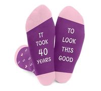 40th Birthday Gifts for Women,Birthday Gifts for Mum Grandma Sister Daughter Female Ladies Girlfriend Best Friends Sister in Law Nanny Nana Wife Presents Socks from Dad Mum Daughter Boyfriend Friends