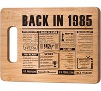 40th Birthday Gifts for Women Men,40 Year Old Birthday Gifts for Her Him,40 Years Gifts for Mom Dad Sister Wedding Anniversary,Back In 1985 40s Birthday Decorations Engraved Bamboo Cutting Board