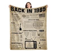 40th Birthday Gifts for Women Men,40th Birthday Decorations Women,40th Birthday Decorations for Men,40th Birthday Gift Ideas,40 Year Old Birthday Gifts for Women,Throw Blanket 60"x50"