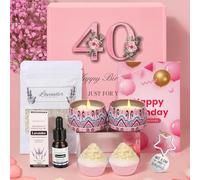 40th Birthday Gifts for Women, Pamper Gifts Sets Hamper for Mum, Mother, Friend, Sister, Wife, Her, Self Care Relaxation Spa, Relax Bath Gift Birthday Presents for Women