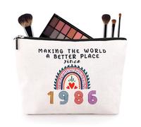 40th Birthday Gifts for Women-Personalised 1986 Makeup Bag Unusual Birthday Presents Cosmetic Bag for Mom Best Friend Sister Wife