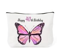 40th Birthday Gifts for Women,Personalised 40th Birthday Gifts for Her Makeup Bag,40 Presents for Daughter,Presents for Female,Stocking Fillers for Women