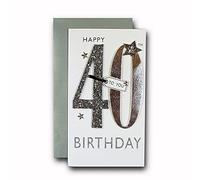 40th Birthday Greeting Card Hand-Finished Champagne Range Cards JGS641