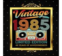 40th Birthday Guest Book - Celebrating 1985: Vintage Keepsake for a Special Milestone: 120 blank pages/ 8.5" x 8.5"