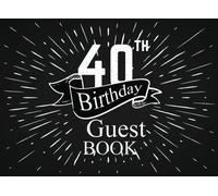 40th Birthday Guest Book: Keepsake Name, Message &Thoughts & Wish Birthday and Gift Log For Tracking Gift & easily send a gift back after your Happy Birthday Party!