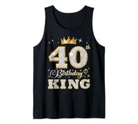 40th Birthday King 40 Years Old Birthday Party for Him Tank Top