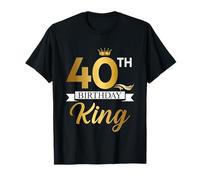 40th Birthday King Funny 40 Years Old Birthday Gifts Men T-Shirt