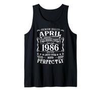 40th Birthday Legends were Born in April 1986 Tank Top