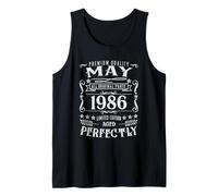 40th Birthday Legends were Born in May 1986 Tank Top
