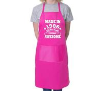 40th Birthday Made In 1979 BBQ Cooking Funny Novelty Apron Pink(Size: One Size)