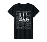 40th Birthday Matrix Determinant Math Nerd Funny Value Graphic T-Shirt, Women, Black, XS