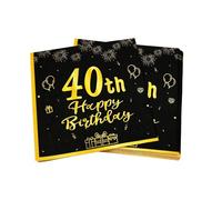 40th Birthday Napkins, 40th Birthday Decorations for Men, Women, and Table Decorations for Party，20pcs Personalised Napkins