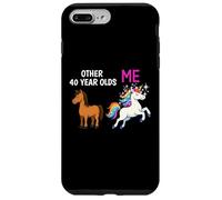 40th Birthday Party Unicorn Celebration Funny Cute Case for iPhone 7 Plus/8 Plus