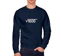 40th Birthday Square Root - Youth & Mens Sweatshirt - 40 Year Olds M Navy