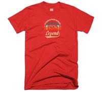 40th Birthday T Shirt 40 Years of Being Awesome Legend Born in 1985 Vintage Funny Joke Gift Tee Top (UK, Alpha, M, Regular, Regular, RED)