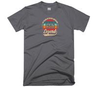 40th Birthday T Shirt 40 Years of Being Awesome Legend Born in 1985 Vintage Funny Joke Gift Tee Top (UK, Alpha, XL, Regular, Regular, Charcoal)