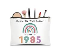 40th Birthday Women Gift - Gift 40th Birthday Woman Makeup Bag, Gift for 40th Birthday Wife Gift Ideas for Wife, Mother, Girlfriend (1985