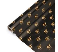 40th Birthday Wrapping Paper Roll, Mini Roll-17 Inches * 32.8 Feet, Black 1985 40 Year Old Design Wrap Paper for Men Women, for Birthday Party, Gifts Wrapping, 1 Roll(1985 40th)