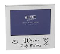 40th Ruby Wedding Anniversary Photo Frame