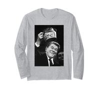 40th US President Ronald Reagan 1980 by Michael Grecco Long Sleeve T-Shirt