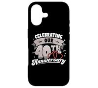 40th Wedding Anniversary Celebration of 40 Years Matching Gift Case for iPhone 17