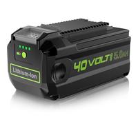 40V 5.0Ah Battery Rechargeable Lithium-Ion Battery Replacement for Greenworks 5.0Ah Compatible with GreenWorks 40V GMAX Power Tools 29252 20202 22262 25312 25322 20642