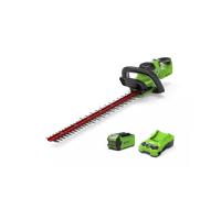 Greenworks G40HT61K2 Cordless 40v Hedge Trimmer 61cm/24in with Battery