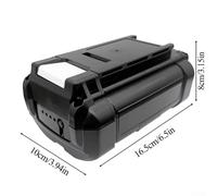 40V Lithium Battery Plastic Case with Protection Circuit Board for Compatible Tool, 20x Li-ion Cell Capacity, ABS Housing, Green, 16.5 x 10 x 8 cm