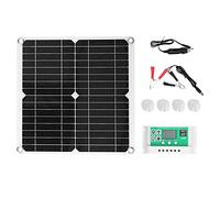 40W 18V Monocrystalline Silicon Flexible Solar Panel Kit with 20A Solar Charge Controller High Efficiency Portable Lightweight for Outdoor Camping RV Travel
