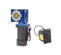 40W 60W 90W AC 220V High Torque Turbine Worm Geared Motor Variable Speed Motor with Speed Controller kit(40W,27RPM,220V)