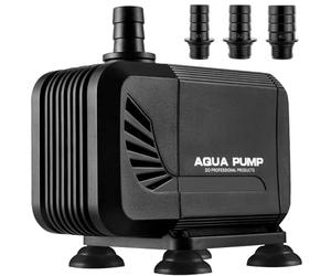 40W Aquarium Submersible Pump 3000 L/H - Ultra-Quiet with Filter and 3 Nozzles 19mm/22mm/25mm, Max Delivery Head 2.8m for Pond Fountain Aquarium Rock Garden