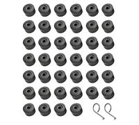 40x 17mm Wheel Lug Nut Covers Caps + 2x Removal Tool Replacement for VW Lug Nut Cover Jetta Beetle Passat GTI CC Wheel Bolt 1K0 601 173