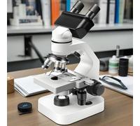 40x-2000x Compound Microscope with Optical Coating Lens - HD Biological Microscope for Students, School Labs & Home Education - Includes Science Experiment Gift Pack & Phone Adapter