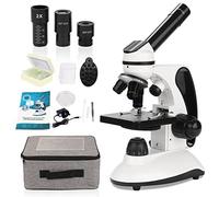 40X-2000X Microscope for Adults, Kids and Beginners - Compound Monocular Microscope with Storage bag, Slides Kit, Phone Adapte
