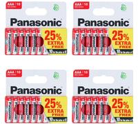 40x AAA Genuine PANASONIC Zinc Carbon Batteries - New LR03 1.5V MN2400