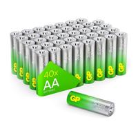 40x GP Super Alkaline Batterie AA 1.5V 50% More Power with G-TECH Longest Expiry
