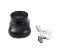40X Handheld Magnifier with UV & White LED Light - Glass Lens Jewelry Coin Stamp Inspector - Portable High Power Loupe for Hobby Repair