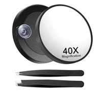 40x Magnifying Mirror, Magnifying Mirror 40x With Stand, Magnify ing Mi rror With 2 Tweezers, 40 X Magnif ying Mirr or, Magnifyi ng Suction Cup Mi rror, Magnif ying Mirr or With Suction Cups