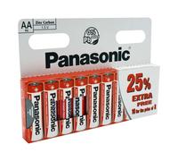 AA Panasonic Zinc 8pk + 25% R6rz/10hh